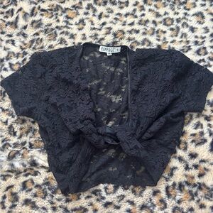 Rampage Black Lace top